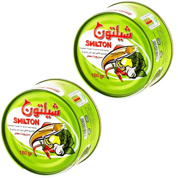 کنسرو ماهی تون در روغن شیلتون با طعم سبزیجات - 180 گرم - 4