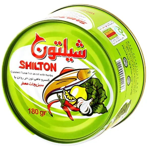 کنسرو ماهی تون در روغن شیلتون با طعم سبزیجات - 180 گرم - 5