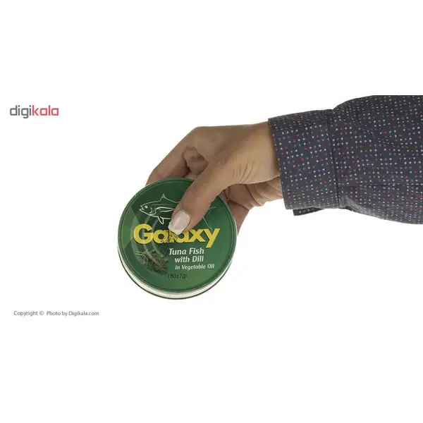 کنسرو ماهی تن با شوید در روغن گالکسی وزن 180 گرم - 5