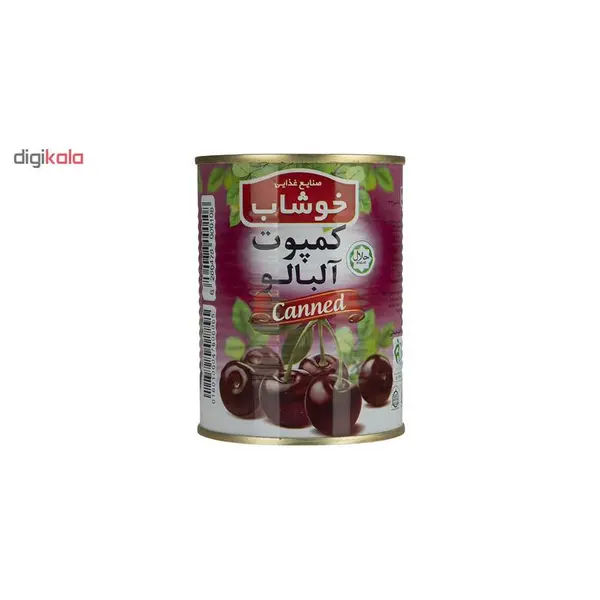 کمپوت آلبالو خوشاب مقدار 350 گرم - 5