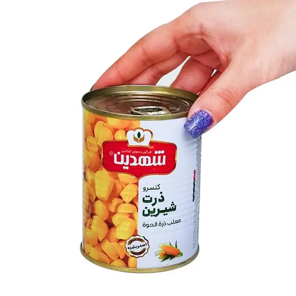 کنسرو ذرت شیرین شهدین - 370 گرم بسته 6 عددی - 3
