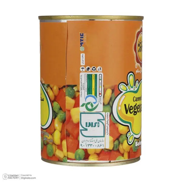 کنسرو مخلوط سبزیجات بهروز 380 گرم - 4