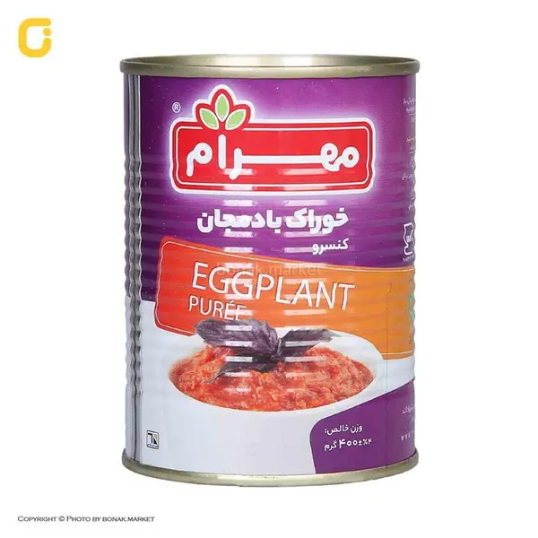 کنسرو خوراک بادمجان مهرام وزن 400 گرمی - 2