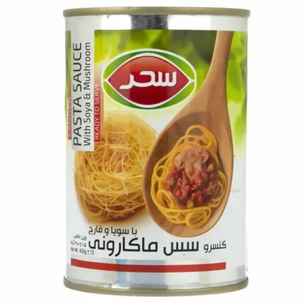 کنسرو سس ماکارونی با سویا و قارچ سحر - 400 گرم - 2