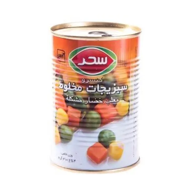 کنسرو سبزیجات مخلوط سحر  410 گرمی - 4