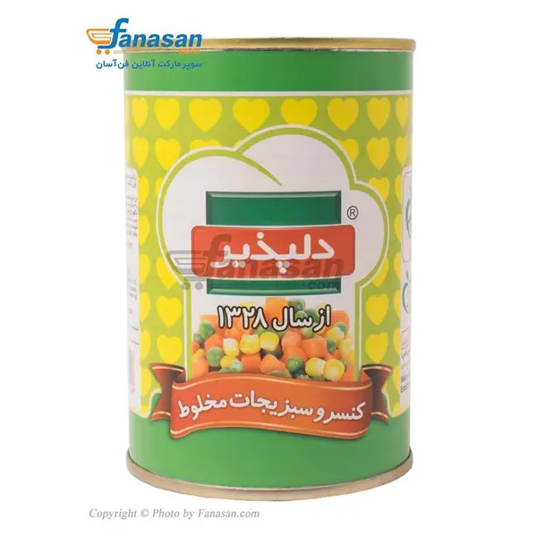 کنسرو سبزیجات مخلوط دلپذیر - 420 گرم - 6