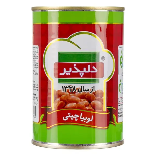 کنسرو لوبیا چیتی دلپذیر مقدار 420 گرم