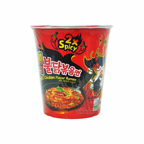 نودل لیوانی کره ای مرغ دبل اسپایسی بولداک سامیانگ 70 گرم samyang - 2