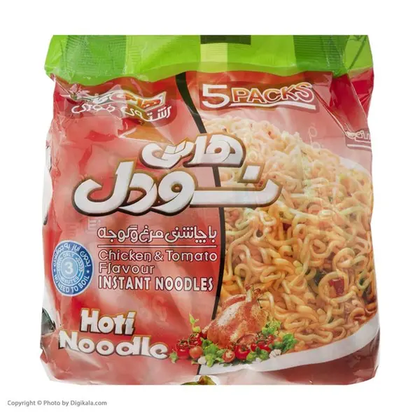 نودل هاتی کارا با طعم مرغ و گوجه - 77 گرم مجموعه 5 عددی - 2