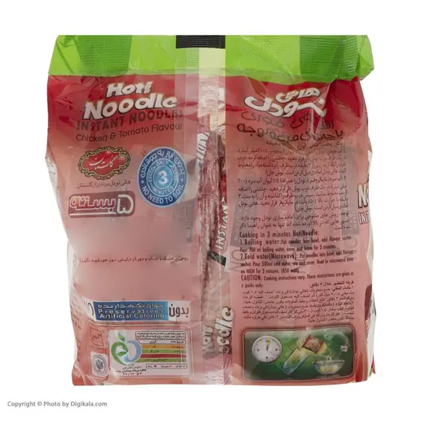 نودل هاتی کارا با طعم مرغ و گوجه - 77 گرم مجموعه 5 عددی - 5