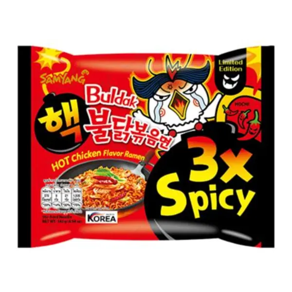 نودل تریپل اسپایسی سامیانگ Samyang 3X Spicy وزن 140 گرم - 5