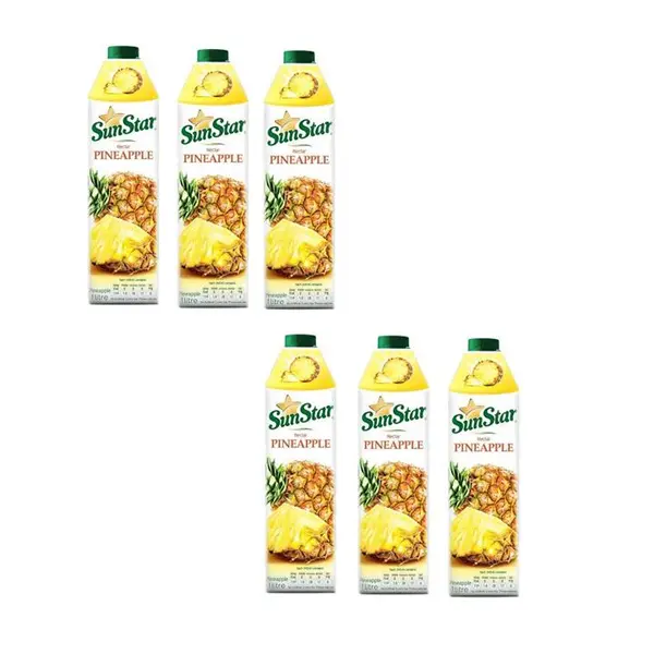 آبمیوه طبیعی پینا کولادا (آناناس و نارگیل) سان استار 1 لیتری - 5