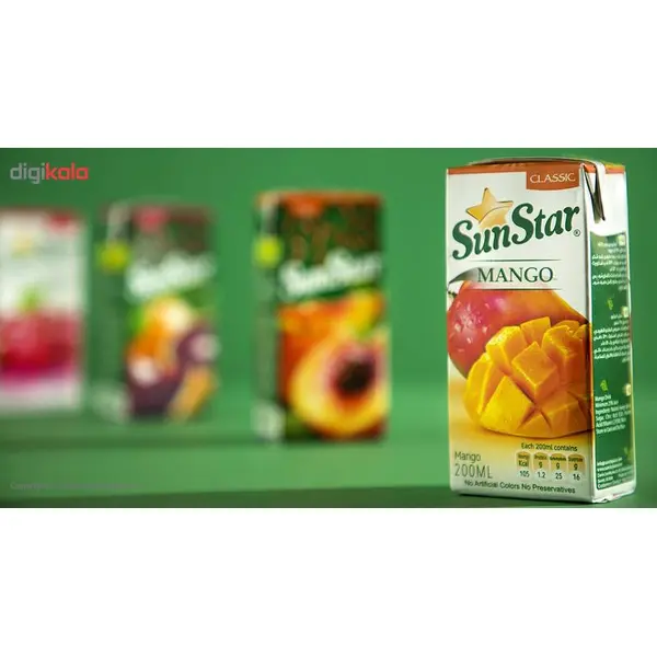 آبمیوه انبه پالپ دار200 سی سی سان استار - 5