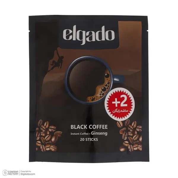 قهوه فوری الگادو حاوی جینسینگ الگادو - 2.5 گرم بسته 20 عددی - 4