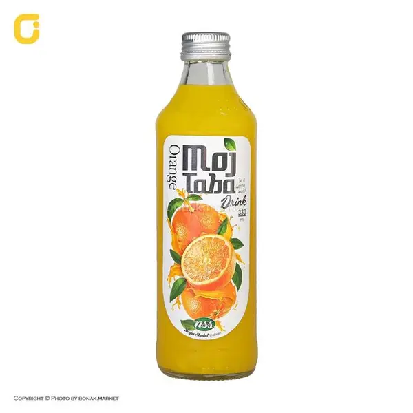 مجتبی نوشیدنی پرتقال شیشه ای 330گرم - 2