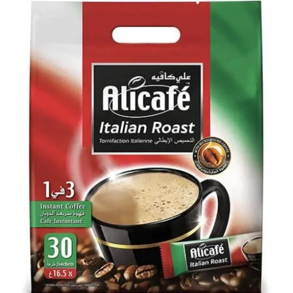 کافی میکس سه در یک 3۰ عددی ایتالیایی علی کافه Alicafe italian roast - 3