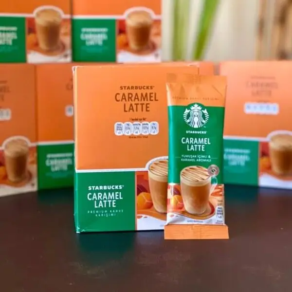 قهوه فوری استارباکس starbucks مدل کارامل لاته caramel latte پک 10 ساشه ای - 2