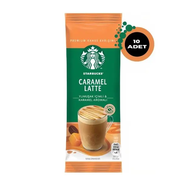 قهوه فوری استارباکس starbucks مدل کارامل لاته caramel latte پک 10 ساشه ای - 5