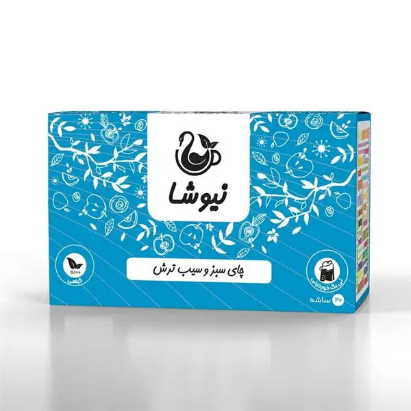 دمنوش چای سبز و سیب ترش نیوشا - 2