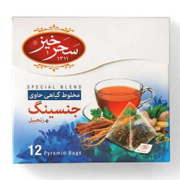 دمنوش جنسینگ و زنجبیل سحرخیز - 2