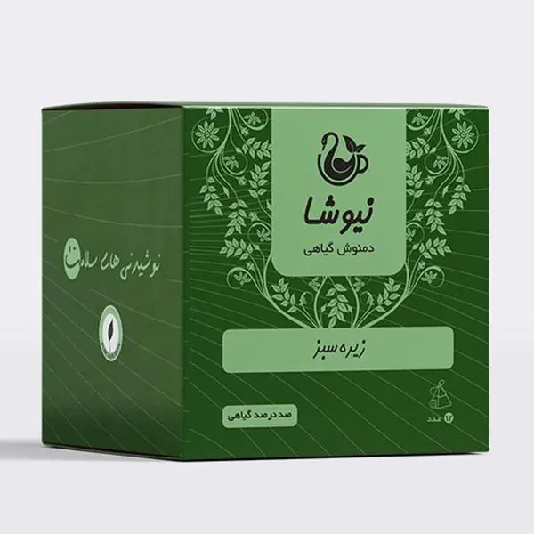 دمنوش خالص زیره سبز مثلثی نیوشا - 2