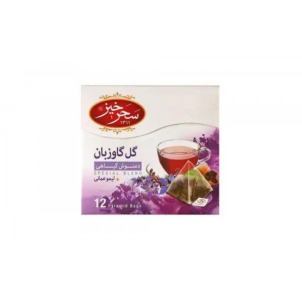 دمنوش گل گاوزبان لیموعمانی سحرخیز مقدار بسته 12 عددی - 3