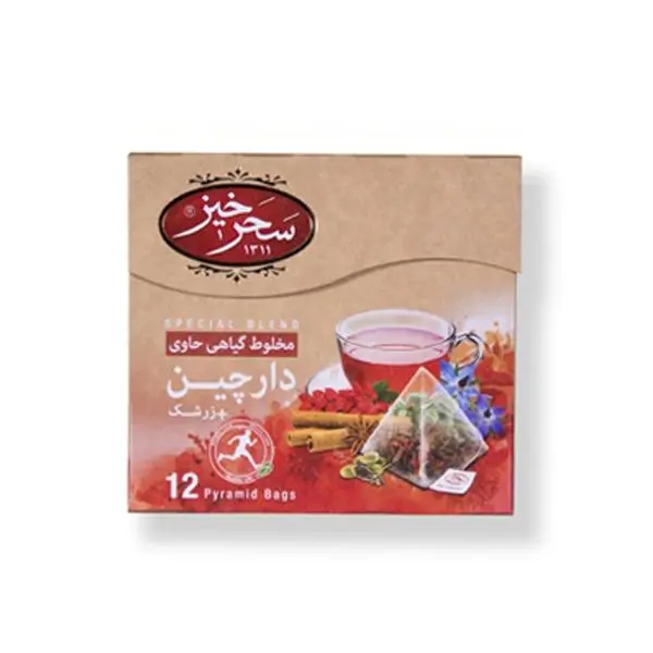 دمنوش مخلوط گیاهی دارچین و زرشک 12 عددی سحرخیز - 5