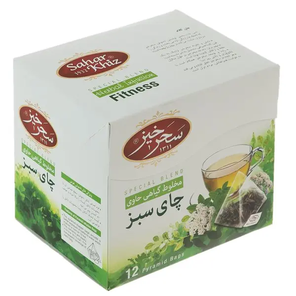 دمنوش گیاهی سحرخیز حاوی چای سبز 12 عددی - 3