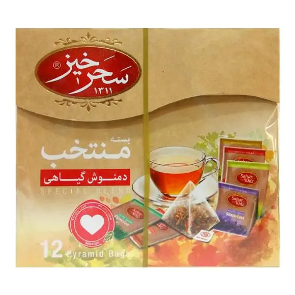 دمنوش کیسه ای منتخب سحرخیز بسته 12 عددی - 2