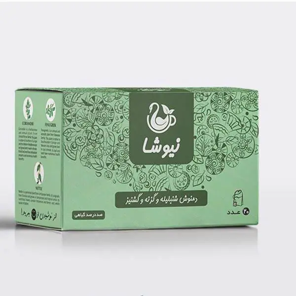 دمنوش شنبلیله و گزنه و گشنیز کیسه ای نیوشا 20 عددی - 5