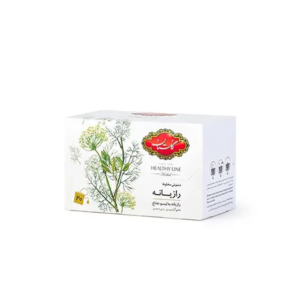 دمنوش مخلوط رازیانه گلستان بسته 20 عددی - 6