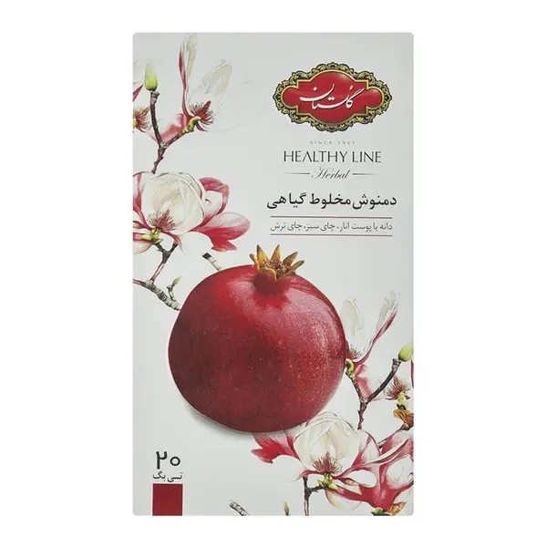 دمنوش کیسه ای مخلوط گیاهی گلستان با طعم انار بسته 20 عددی - 3