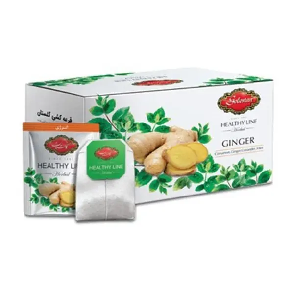 دمنوش مخلوط گیاهی انرژی با طعم زنجبیل 20 عددی گلستان - 3