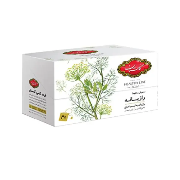 دمنوش مخلوط رازیانه گلستان بسته 20 عددی - 2