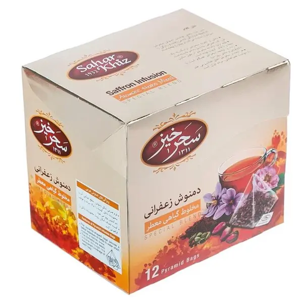 دمنوش مخلوط گیاهی حاوی زعفران سحرخیز مقدار 24 گرم - 3