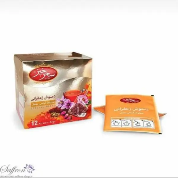 دمنوش مخلوط گیاهی حاوی زعفران سحرخیز مقدار 24 گرم - 4