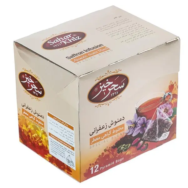 دمنوش مخلوط گیاهی حاوی زعفران سحرخیز مقدار 24 گرم - 2