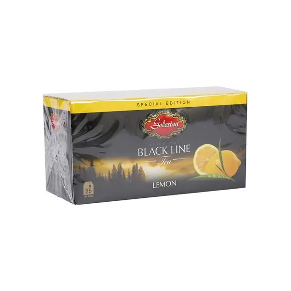 چای سیاه کیسه ای گلستان با طعم لیمو پک 25 عددی - 3