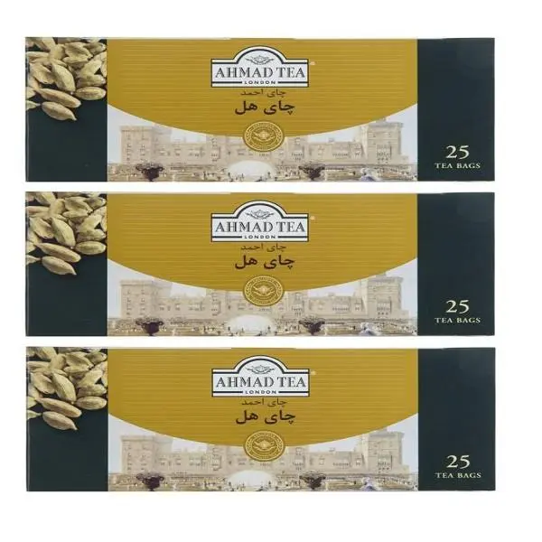 چای کیسه ای هل احمد - سه بسته 25 عددی
