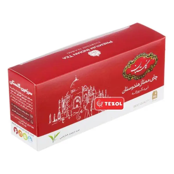 چای سیاه کیسه ای گلستان ممتاز هندوستان پک 25 عددی - 6