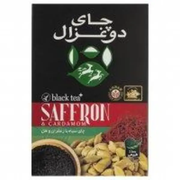 چای سیاه با زعفران و هل دوغزال 400 گرم - 4