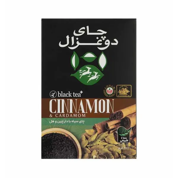 چای سیاه با دارچین و هل دوغزال 400 گرم - 2