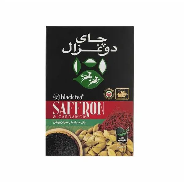 چای سیاه با زعفران و هل دوغزال 400 گرم - 6