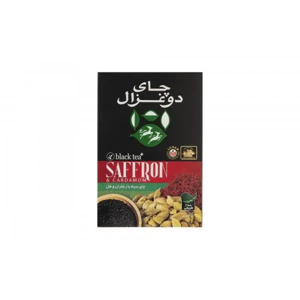 چای سیاه با زعفران و هل دوغزال 400 گرم - 3