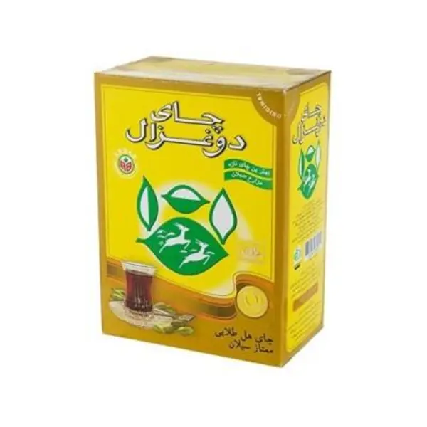 چای سیاه شکسته ( سیلان ) با طعم هل دوغزال 500 گرم - 4