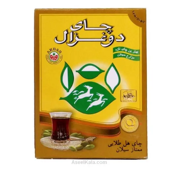 چای سیاه شکسته ( سیلان ) با طعم هل دوغزال 500 گرم