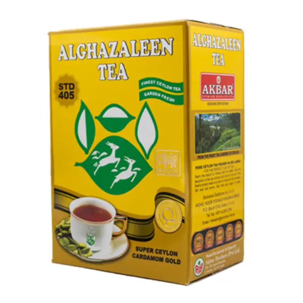 چای سیاه شکسته ( سیلان ) با طعم هل دوغزال 500 گرم - 3
