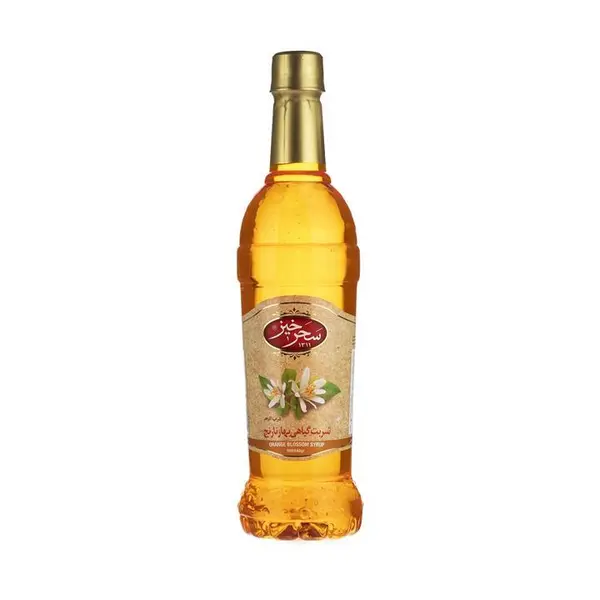 شربت گیاهی بهارنارنج سحرخیز وزن 900 میلی لیتر  Saharkhiz Natural Orange Blossom Syrup 900 ml