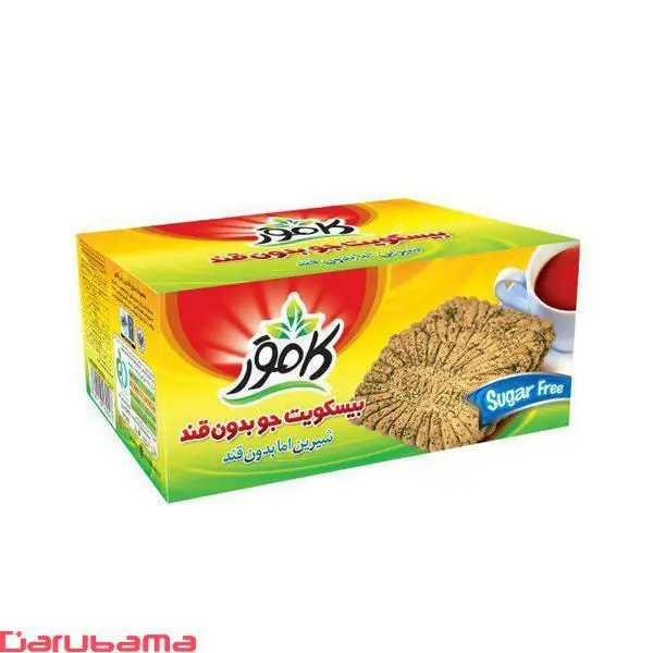 کامور بیسکوئیت با آرد جو کامور رژیمی و بدون قند - 3