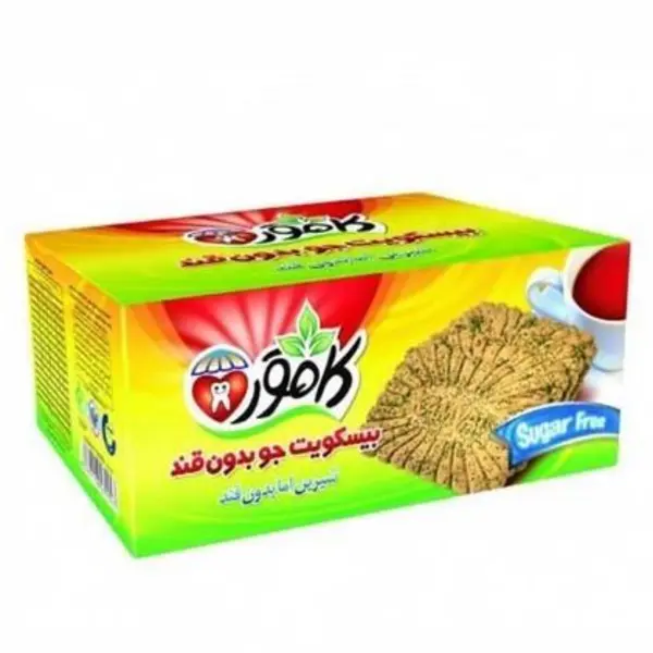 کامور بیسکوئیت با آرد جو کامور رژیمی و بدون قند - 5